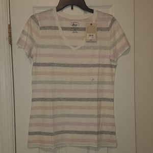 NWT Bass Striped T-Shirt